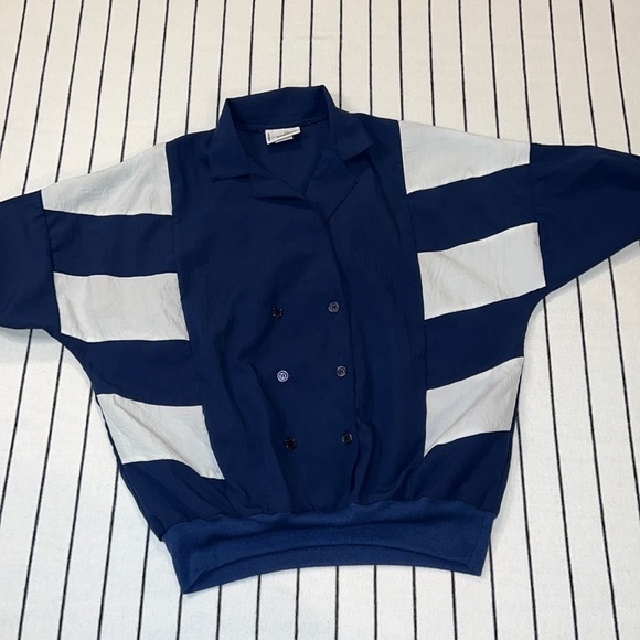 Vintage Cortiva Color Block Banded Pullover, Size Medium. - Picture 3 of 11